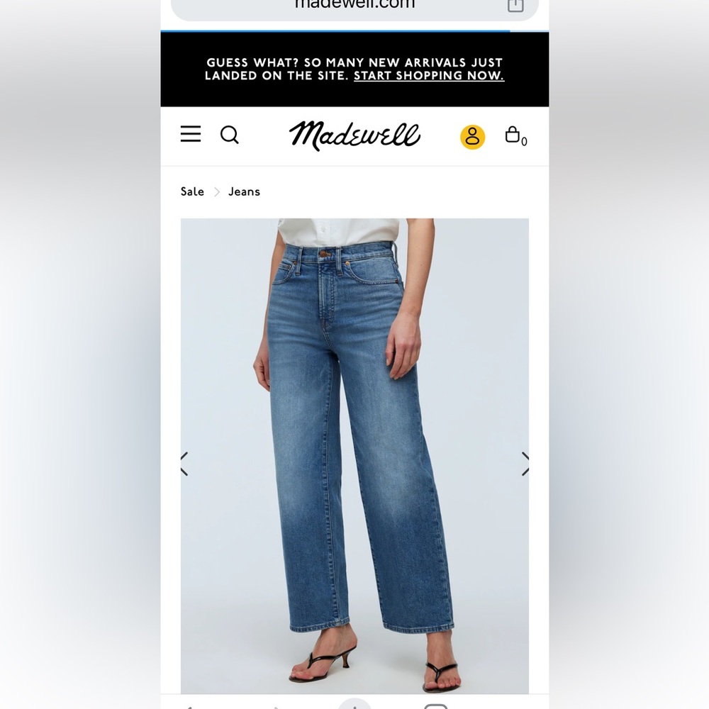 Madewell wide leg perfect vintage wide leg jeans